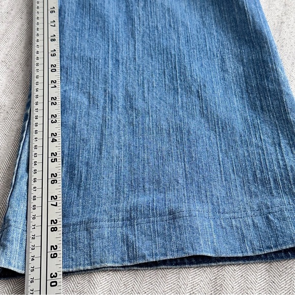 Bica Cheia Jeans Women's 32 Vintage Y2K Retro Style Blue Denim Flare Wide Leg - Picture 10 of 14